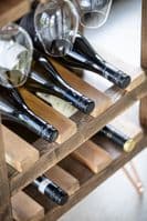 Ouseburn Solid Wood Wine Rack With Hairpin Legs | Handmade